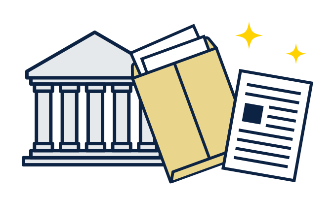 裁判所へ書類提出